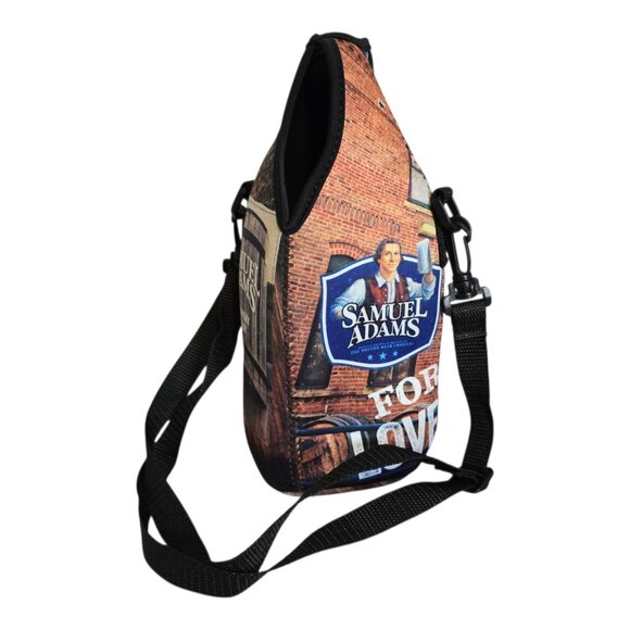 Sam Adams Brewery Tour Growler Carrier Adj Strap Neoprene Beer Carrier 64 oz - Picture 1 of 8